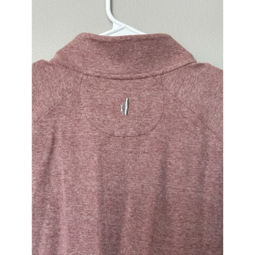 JOHNNIE-O MEN'S WHALING LIGHT HENLEY PULLOVER SWEATER Malibu Red Large Work Golf